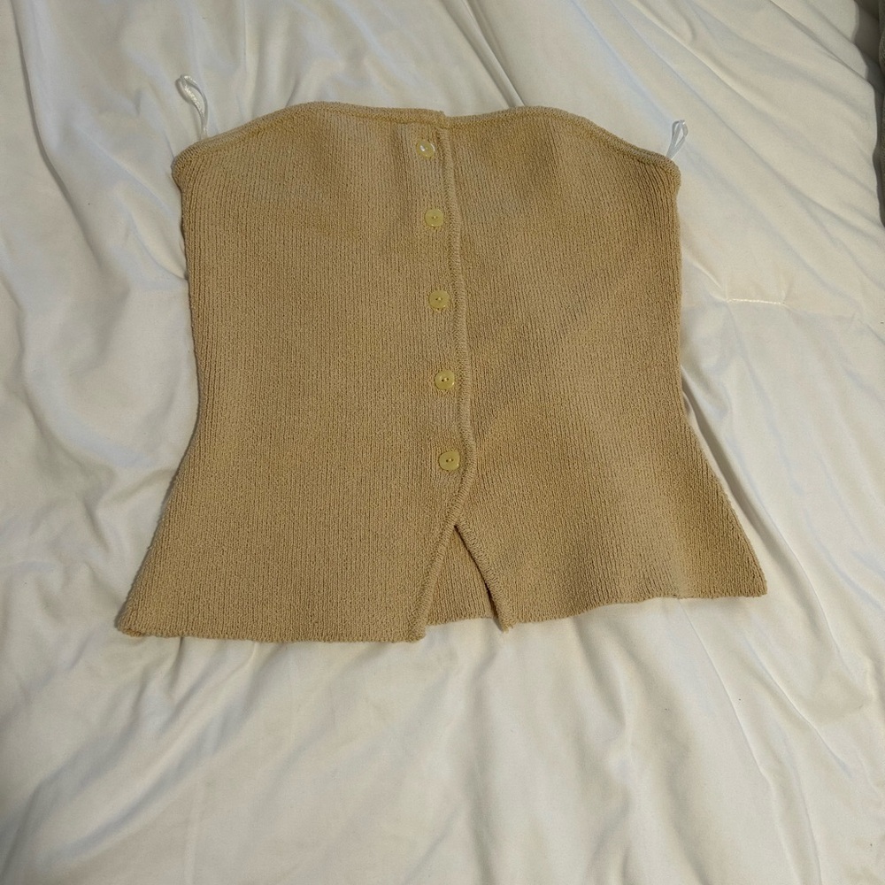 H&M Yellow Sleeveless Top